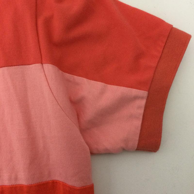 ポールスミス Paul Smith ポロシャツ 半袖 paul smith PF-J2-81716 ボーダーポロシャツ L ボーダー柄 橙 / オレンジ / orange X 桃 / ピンク / pink メンズ USED 古着 中古 50140416