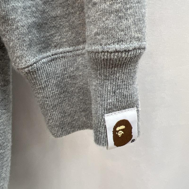 アベイシングエイプ A BATHING APE パーカー 長袖 猿 BAPE ロゴ スウェット パーカー ワンピース S 灰 / グレー / gray レディース USED 古着 中古 50140434