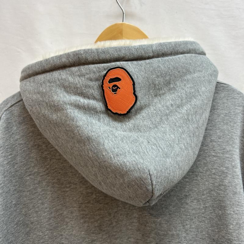 アベイシングエイプ A BATHING APE パーカー 長袖 猿 BAPE ロゴ スウェット パーカー ワンピース S 灰 / グレー / gray レディース USED 古着 中古 50140434