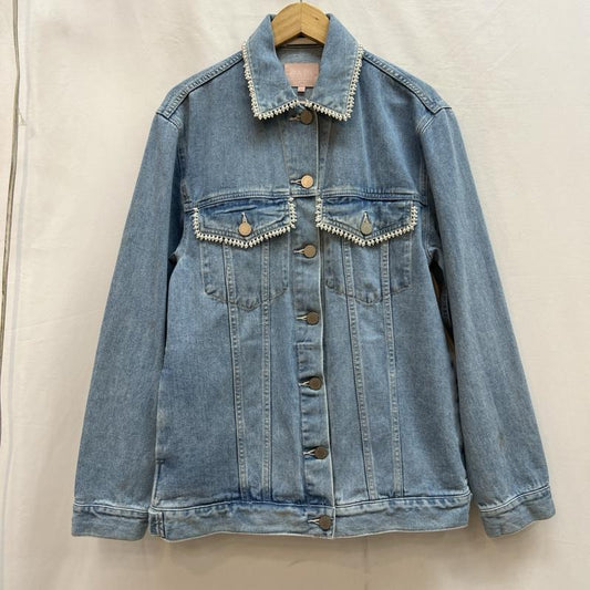 アベイシングエイプ A BATHING APE ジャケット、上着 ジャンパー、ブルゾン BAPY フェイクパール付き デニムジャケット S レディース USED 古着 中古 50140436