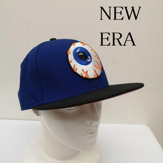 ニューエラ NEW ERA 帽子 キャップ 59FIFTY MISHKA ミシカ 目玉 キャップ 7 3/8 - 青 / ブルー / blue メンズ USED 古着 中古 50140438