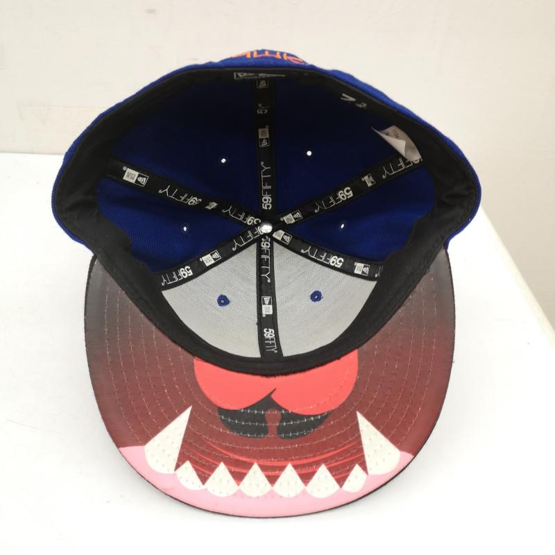 ニューエラ NEW ERA 帽子 キャップ 59FIFTY MISHKA ミシカ 目玉 キャップ 7 3/8 - 青 / ブルー / blue メンズ USED 古着 中古 50140438