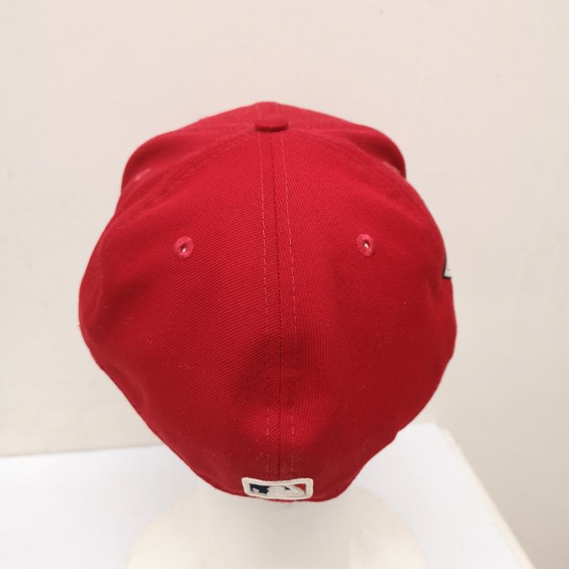 ニューエラ NEW ERA 帽子 キャップ MLB オンフィールド 大谷翔平 2021 MVPパッチ ロサンゼルス エンゼルス 7 3/4 - 赤 / レッド / red メンズ USED 古着 中古 50140439