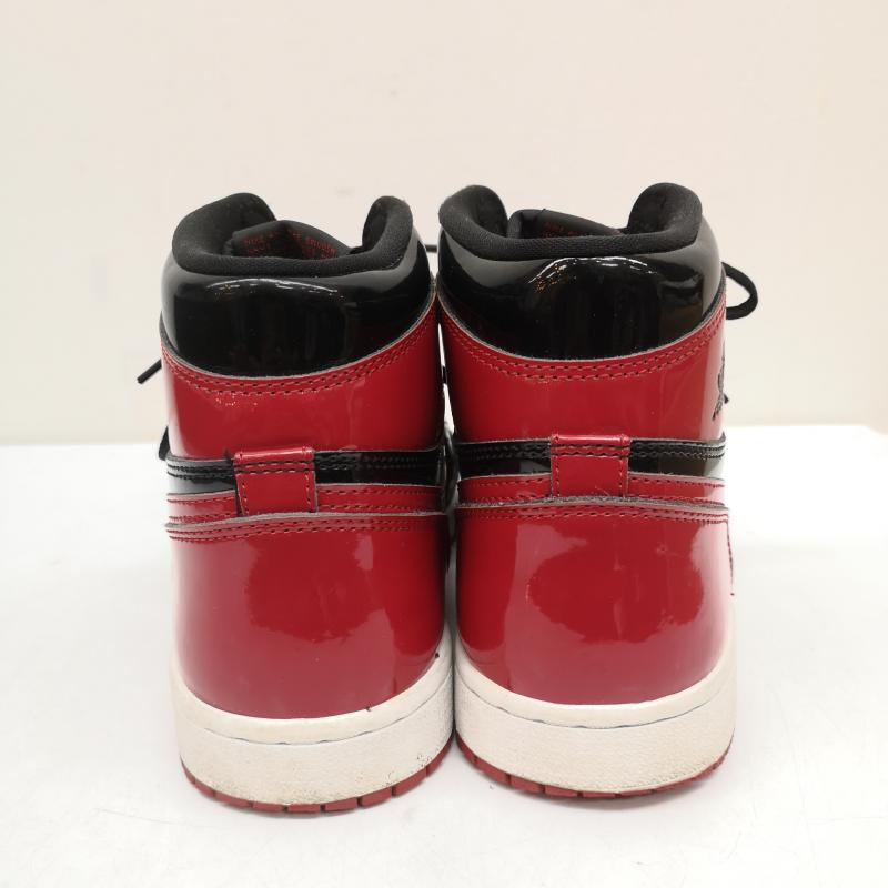 ナイキ NIKE スニーカー スニーカー AIR JORDAN 1 RETRO HIGH OG PATENT BRED エアジョーダン1 パテント ブレッド 555088-063 26.0cm 黒 / ブラック / black X 赤 / レッド / red メンズ USED 古着 中古 50140465