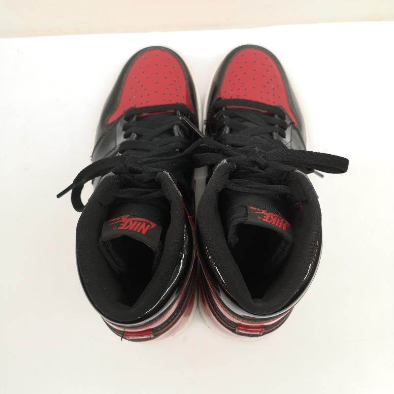 ナイキ NIKE スニーカー スニーカー AIR JORDAN 1 RETRO HIGH OG PATENT BRED エアジョーダン1 パテント ブレッド 555088-063 26.0cm 黒 / ブラック / black X 赤 / レッド / red メンズ USED 古着 中古 50140465