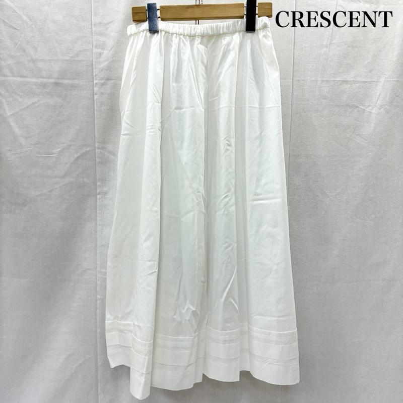 古着 USED スカート ロングスカート crescent コットンスカート white 日本製 ミモレ丈 Aラインデザイン 白 / ホワイト / white レディース USED 古着 中古 50140472