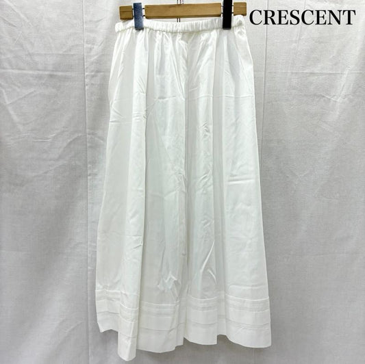 古着 USED スカート ロングスカート crescent コットンスカート white 日本製 ミモレ丈 Aラインデザイン 白 / ホワイト / white レディース USED 古着 中古 50140472