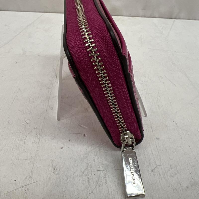 マイケルコース MICHAEL KORS 財布 コンパクト財布 ラウンドジップ コイン カード ケース コンパクトウォレット - 桃 / ピンク / pink レディース USED 古着 中古 50140530