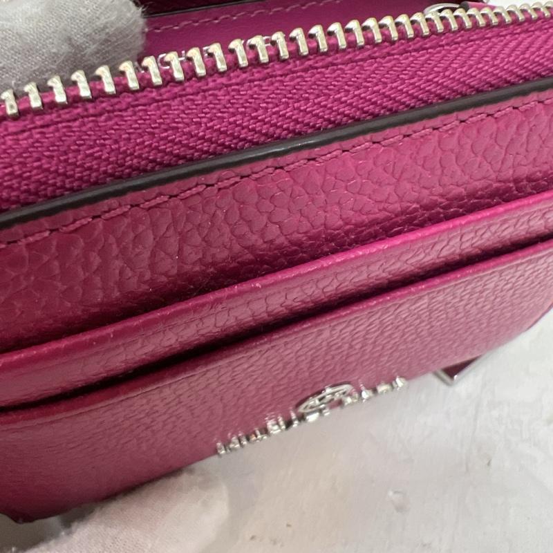 マイケルコース MICHAEL KORS 財布 コンパクト財布 ラウンドジップ コイン カード ケース コンパクトウォレット - 桃 / ピンク / pink レディース USED 古着 中古 50140530