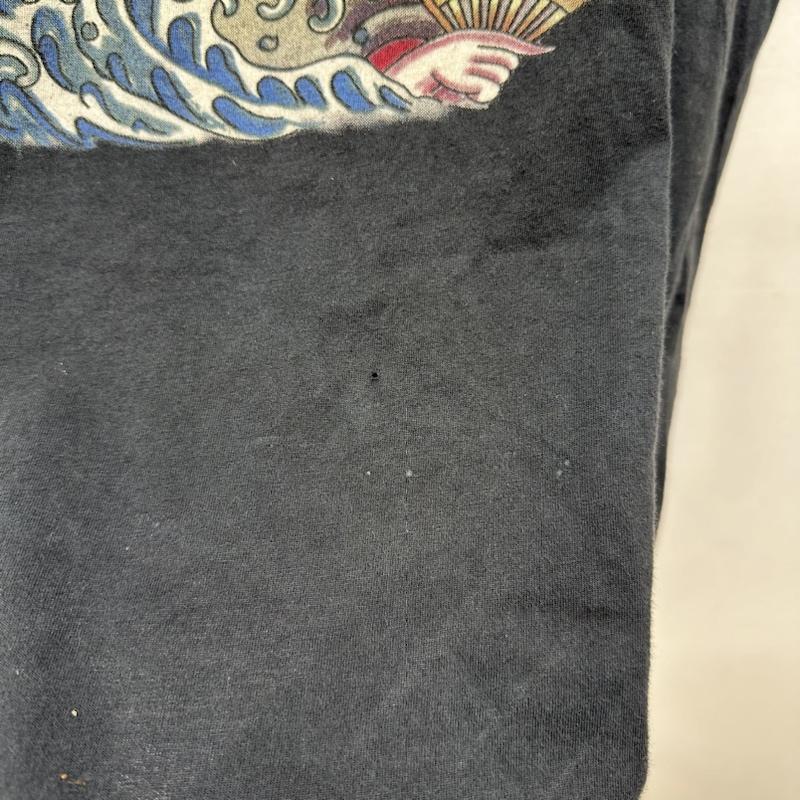 エドハーディー Ed Hardy Tシャツ 半袖 00s ChristianAudigier スカル プリント Tシャツ XXL XXL 黒 / ブラック / black メンズ USED 古着 中古 50140535