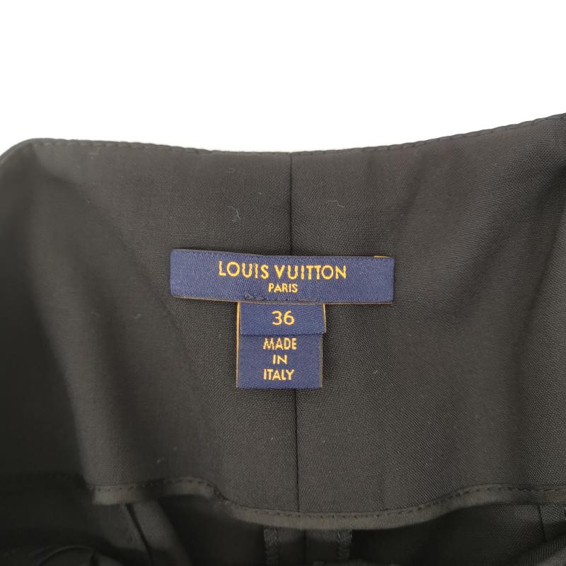 ルイヴィトン LOUIS VUITTON パンツ ショートパンツ 22AW RW222B FEL FNPO77 ウール トワルダート バミューダ ハーフパンツ 36 黒 / ブラック / black レディース USED 古着 中古 50140556