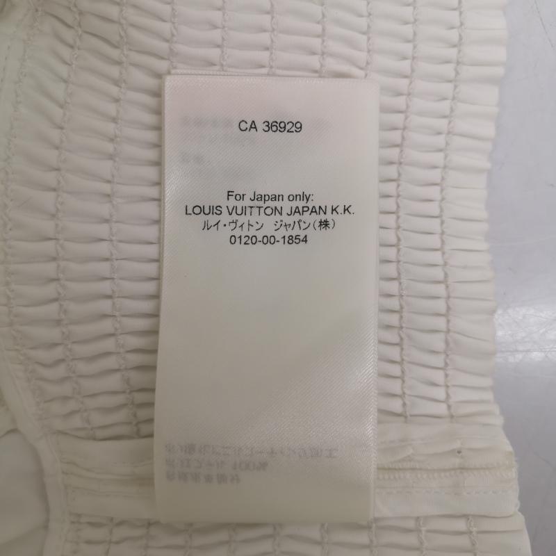 ルイヴィトン LOUIS VUITTON シャツ、ブラウス 半袖 ラッフルトリムトップ ブラウス モノグラム RW231B XKG FOTO40 36 白 / ホワイト / white レディース USED 古着 中古 50140558