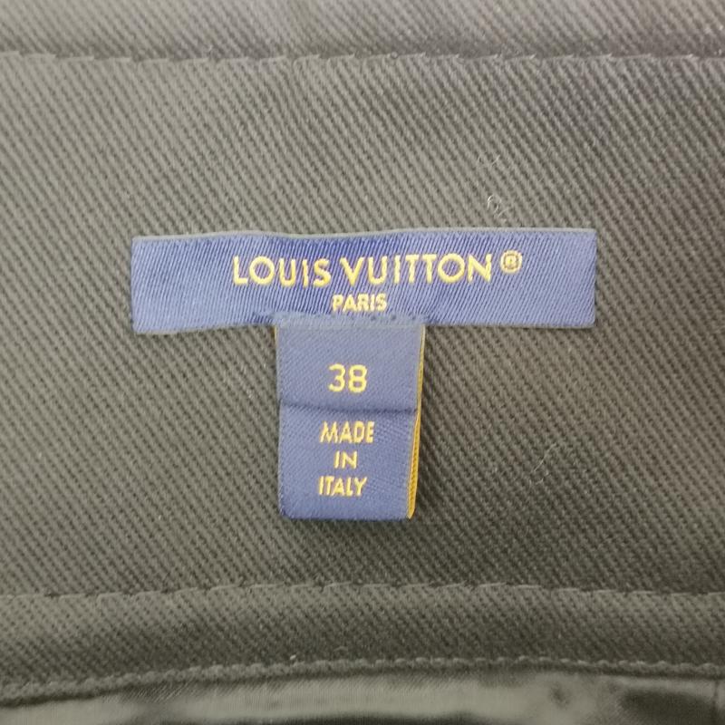 ルイヴィトン LOUIS VUITTON スカート ひざ丈スカート Aライン ツイード スカート RW231B ZX7 FOJU12 38 黒 / ブラック / black X 緑 / グリーン / green X 金 / ゴールド / gold color レディース USED 古着 中古 50140561