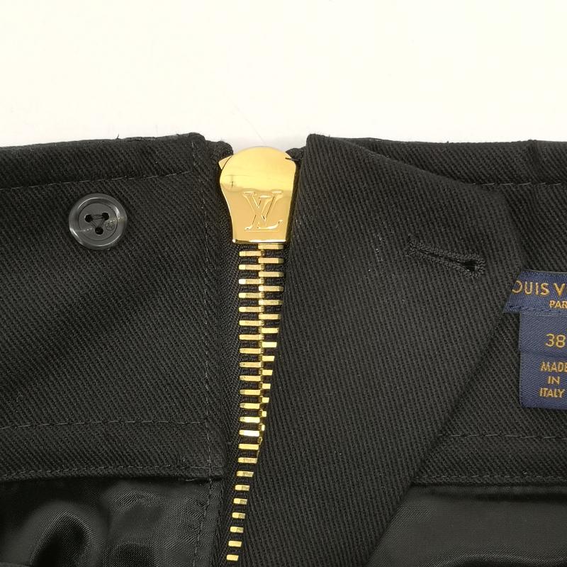 ルイヴィトン LOUIS VUITTON スカート ひざ丈スカート Aライン ツイード スカート RW231B ZX7 FOJU12 38 黒 / ブラック / black X 緑 / グリーン / green X 金 / ゴールド / gold color レディース USED 古着 中古 50140561