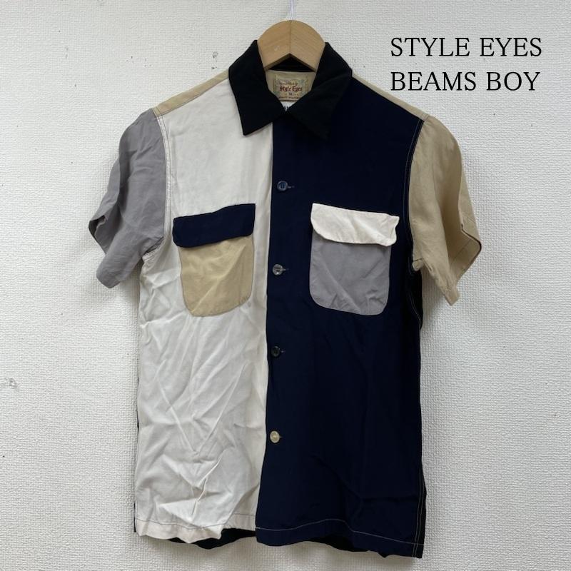 スタイルアイズ STYLE EYES シャツ、ブラウス 半袖 BEAMS BOY コラボ 半袖 シャツ クレイジーパターン ボーリングシャツ 13-01-0361-086 M 無地 マルチカラー / マルチカラー / multicolor レディース USED 古着 中古 50140565