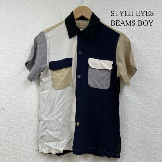 スタイルアイズ STYLE EYES シャツ、ブラウス 半袖 BEAMS BOY コラボ 半袖 シャツ クレイジーパターン ボーリングシャツ 13-01-0361-086 M 無地 マルチカラー / マルチカラー / multicolor レディース USED 古着 中古 50140565