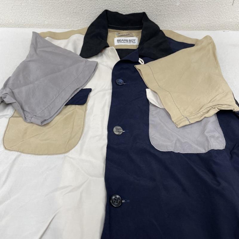 スタイルアイズ STYLE EYES シャツ、ブラウス 半袖 BEAMS BOY コラボ 半袖 シャツ クレイジーパターン ボーリングシャツ 13-01-0361-086 M 無地 マルチカラー / マルチカラー / multicolor レディース USED 古着 中古 50140565