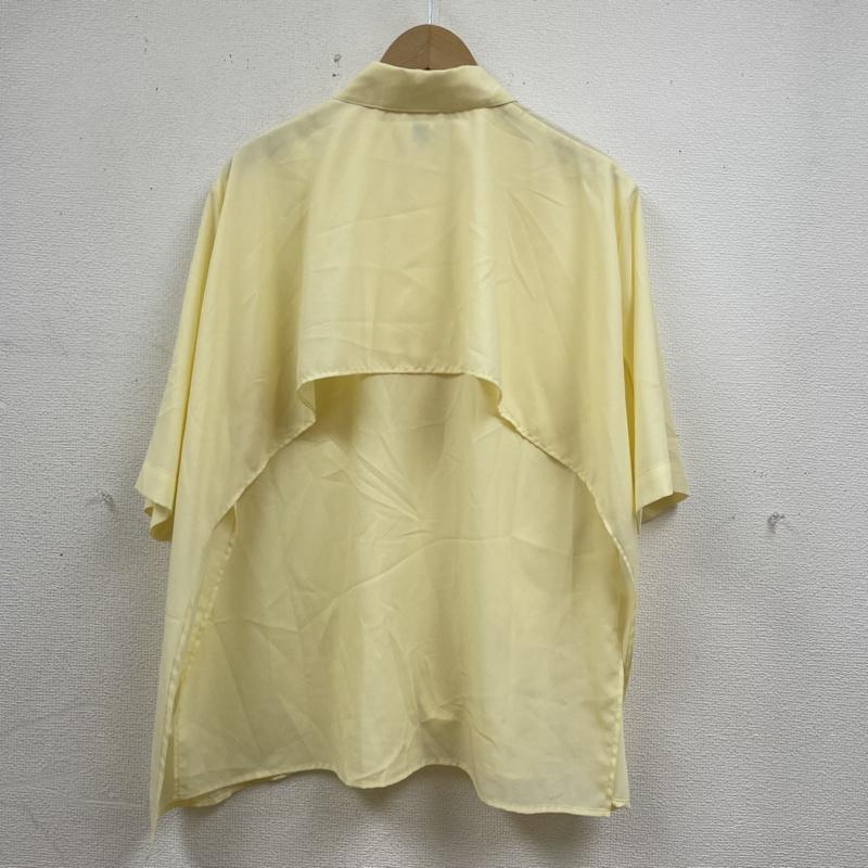 古着 USED シャツ、ブラウス 半袖 MANOF マノフ フレア バック レイヤード シャツ ブラウス 無地 前開き ボタン 86122-4122 FREE 無地 黄 / イエロー / yellow レディース USED 古着 中古 50140575