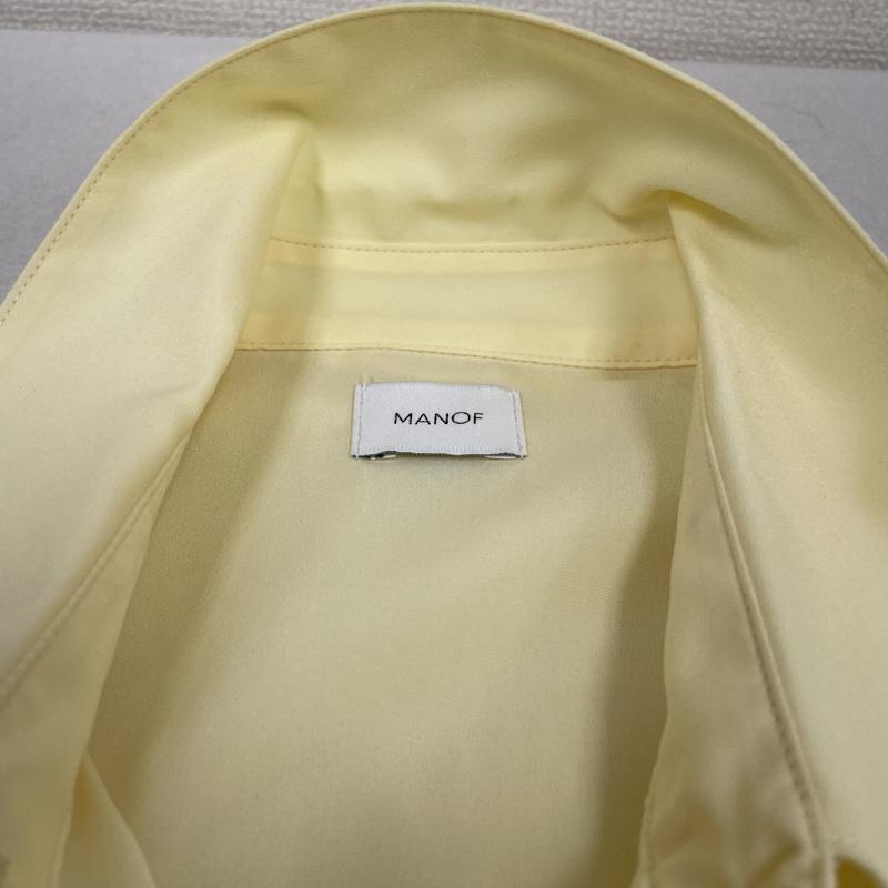 古着 USED シャツ、ブラウス 半袖 MANOF マノフ フレア バック レイヤード シャツ ブラウス 無地 前開き ボタン 86122-4122 FREE 無地 黄 / イエロー / yellow レディース USED 古着 中古 50140575