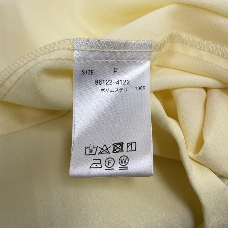古着 USED シャツ、ブラウス 半袖 MANOF マノフ フレア バック レイヤード シャツ ブラウス 無地 前開き ボタン 86122-4122 FREE 無地 黄 / イエロー / yellow レディース USED 古着 中古 50140575
