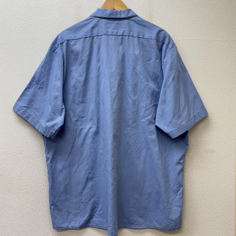 ディッキーズ Dickies シャツ、ブラウス 半袖 企業ロゴ 刺繍 ビッグサイズ 半袖 ワーク シャツ 水色 ライトブルー - 水色 / ライトブルー / メンズ USED 古着 中古 50140595