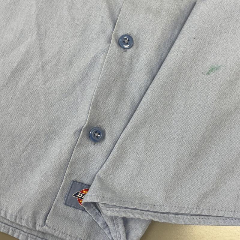 ディッキーズ Dickies シャツ、ブラウス 半袖 企業ロゴ 刺繍 ビッグサイズ 半袖 ワーク シャツ 水色 ライトブルー - 水色 / ライトブルー / メンズ USED 古着 中古 50140595