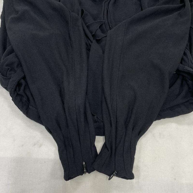 イタリヤ 伊太利屋 シャツ、ブラウス 長袖 ボウタイ リボン ドッキング レイヤード ブラウス 9A2 - 黒 / ブラック / black レディース USED 古着 中古 50140713