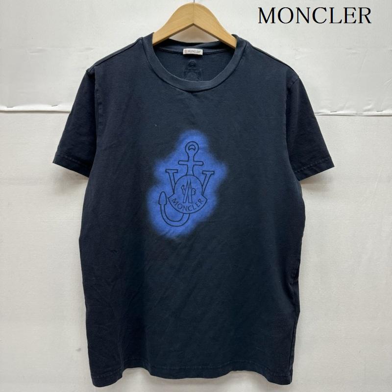 モンクレール MONCLER Tシャツ 半袖 JW ANDERSON ロゴ プリント Tシャツ H209E8C00005 M 紺 / ネイビー / navy メンズ USED 古着 中古 50140739