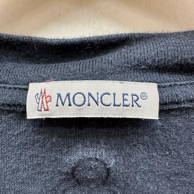 モンクレール MONCLER Tシャツ 半袖 JW ANDERSON ロゴ プリント Tシャツ H209E8C00005 M 紺 / ネイビー / navy メンズ USED 古着 中古 50140739