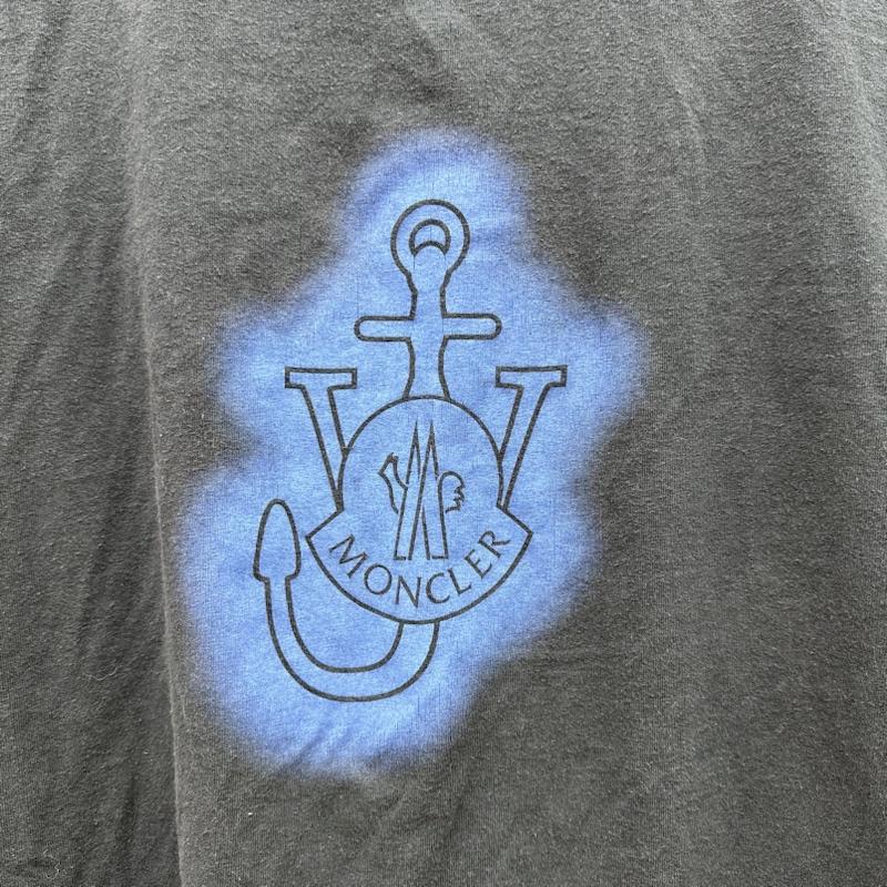 モンクレール MONCLER Tシャツ 半袖 JW ANDERSON ロゴ プリント Tシャツ H209E8C00005 M 紺 / ネイビー / navy メンズ USED 古着 中古 50140739