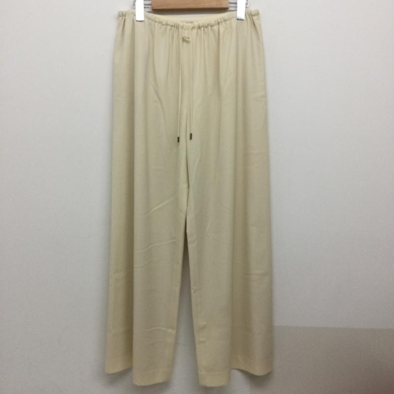 デ・プレ DES PRES パンツ スラックス des pres 22-04-41-04003 ハイツイストギャバジン フロントドロストイージーパンツ 36 無地 白 / ホワイト / white レディース USED 古着 中古 50140763