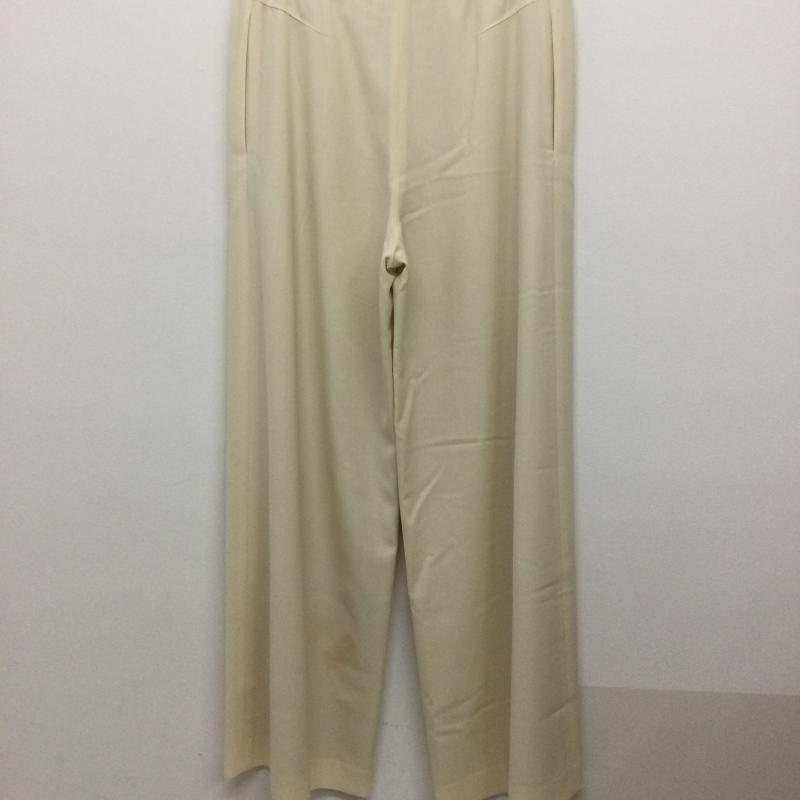 デ・プレ DES PRES パンツ スラックス des pres 22-04-41-04003 ハイツイストギャバジン フロントドロストイージーパンツ 36 無地 白 / ホワイト / white レディース USED 古着 中古 50140763