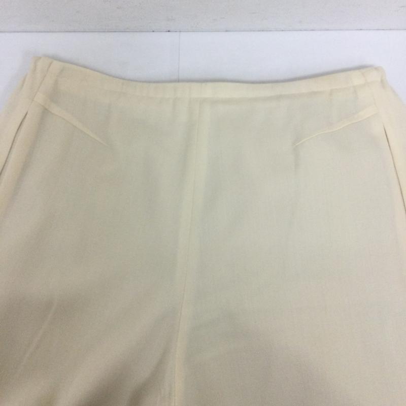 デ・プレ DES PRES パンツ スラックス des pres 22-04-41-04003 ハイツイストギャバジン フロントドロストイージーパンツ 36 無地 白 / ホワイト / white レディース USED 古着 中古 50140763