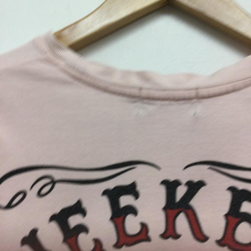 スカルワークス SKULLWORKS Tシャツ 半袖 SKULL WORKS スカルワークス　グリーススカルTシャツ M プリント 桃 / ピンク / pink メンズ USED 古着 中古 50140768