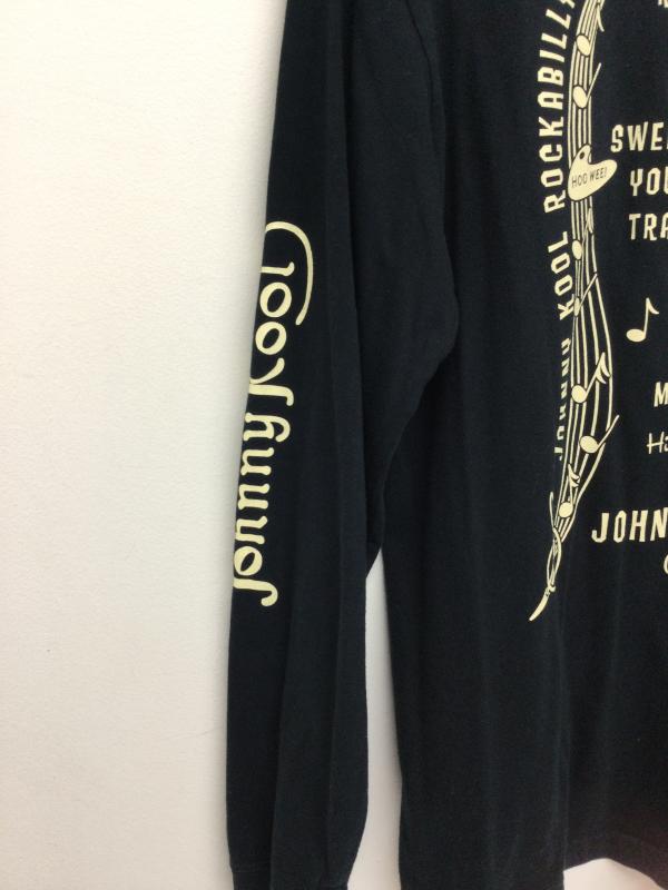 古着 USED Tシャツ 長袖 JOHNNY KOOL ロカビリー MAGIC 袖プリントロンT　TEAR IT UP M プリント 黒 / ブラック / black メンズ USED 古着 中古 50140769