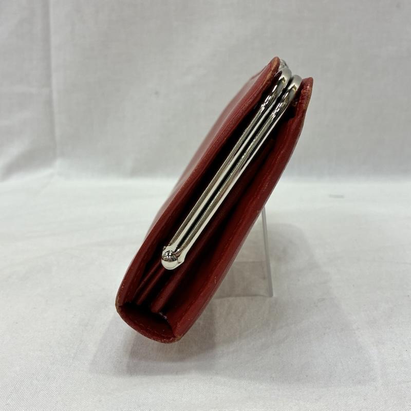ヴィヴィアンウエストウッド Vivienne Westwood 財布 長財布 がま口 長財布 red オーブロゴ レザー LEATHER WALLET ロゴ、文字 X ワンポイント 赤 / レッド / red レディース USED 古着 中古 50140779