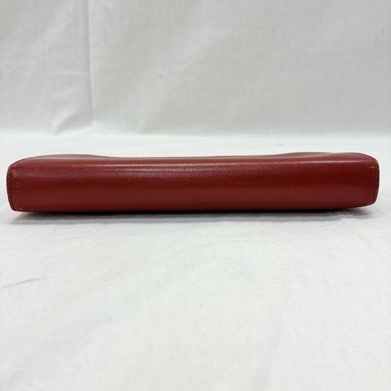 ヴィヴィアンウエストウッド Vivienne Westwood 財布 長財布 がま口 長財布 red オーブロゴ レザー LEATHER WALLET ロゴ、文字 X ワンポイント 赤 / レッド / red レディース USED 古着 中古 50140779
