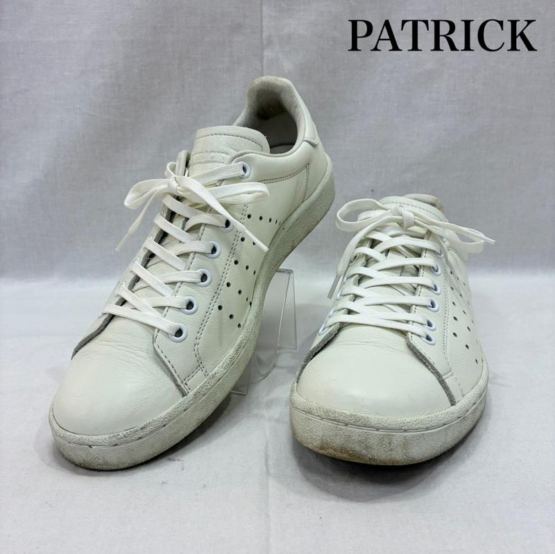 パトリック PATRICK スニーカー スニーカー 14100 PUNCH14 white 35/22.5cm ステアレザー ートソール レザーシューズ 22.5cm 無地 白 / ホワイト / white レディース USED 古着 中古 50140784