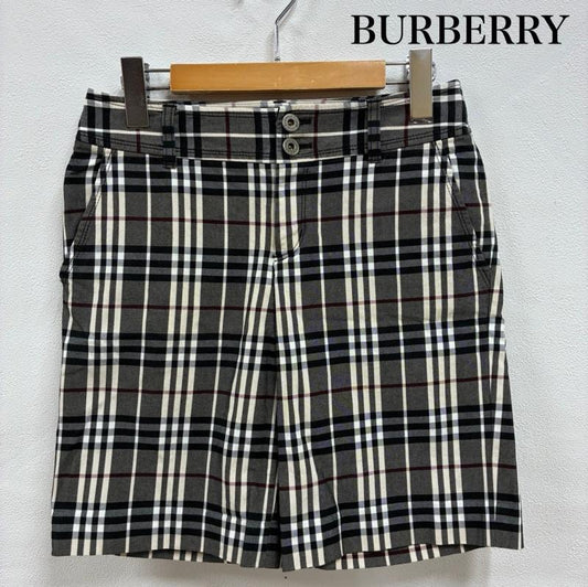 バーバリー・ブルーレーベル BURBERRY BLUE LABEL パンツ ショートパンツ ノバチェック ワンポイント 刺繍 ロゴ ハーフパンツ ショーツ ジップフライ ストレッチ FQ557-157-10 三陽商会 38 チェック X ワンポイント X ロゴ、文字 X 刺繍 マルチカラー / マルチカラー / multicolor レディース USED 古着 中古 50140808
