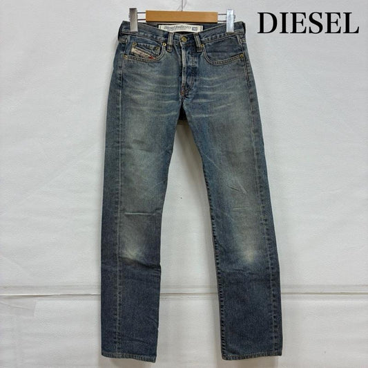ディーゼル DIESEL パンツ デニム、ジーンズ オールド イタリア製 ダメージ デニム パンツ ボタンフライ ストレート Y2K 25インチ - ダメージ加工 レディース USED 古着 中古 50140812