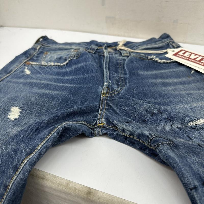 リーバイス Levi s パンツ デニム、ジーンズ 1997モデル 501XX LVC BIG E ボタンフライ ストレート デニム ダメージ パンツ 47501-0183 28インチ インディゴ / インディゴ / Indigo メンズ USED 古着 中古 50140832