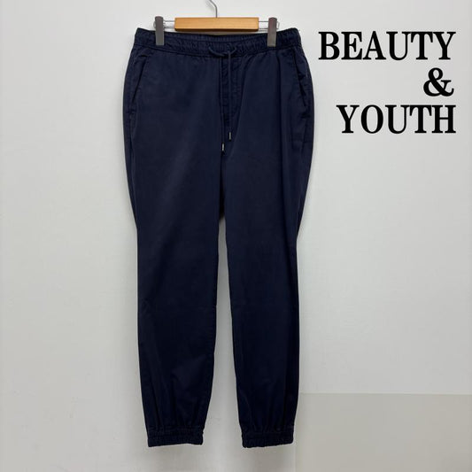 ビューティアンドユース BEAUTY&YOUTH ボトムス ボトムス イージーパンツ ゴム 1214-699-5865 L 青 / ブルー / blue メンズ USED 古着 中古 50140862
