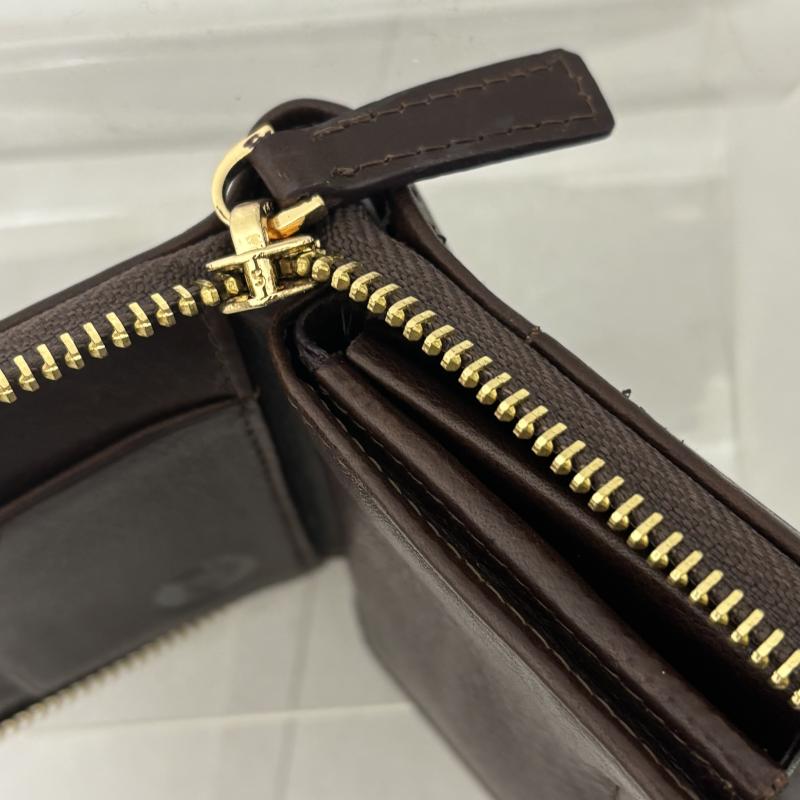 レザー レザー 財布 コンパクト財布 財布 カード ブッテーロ スムースレザー - 茶 / ブラウン / brown メンズ USED 古着 中古 50140872