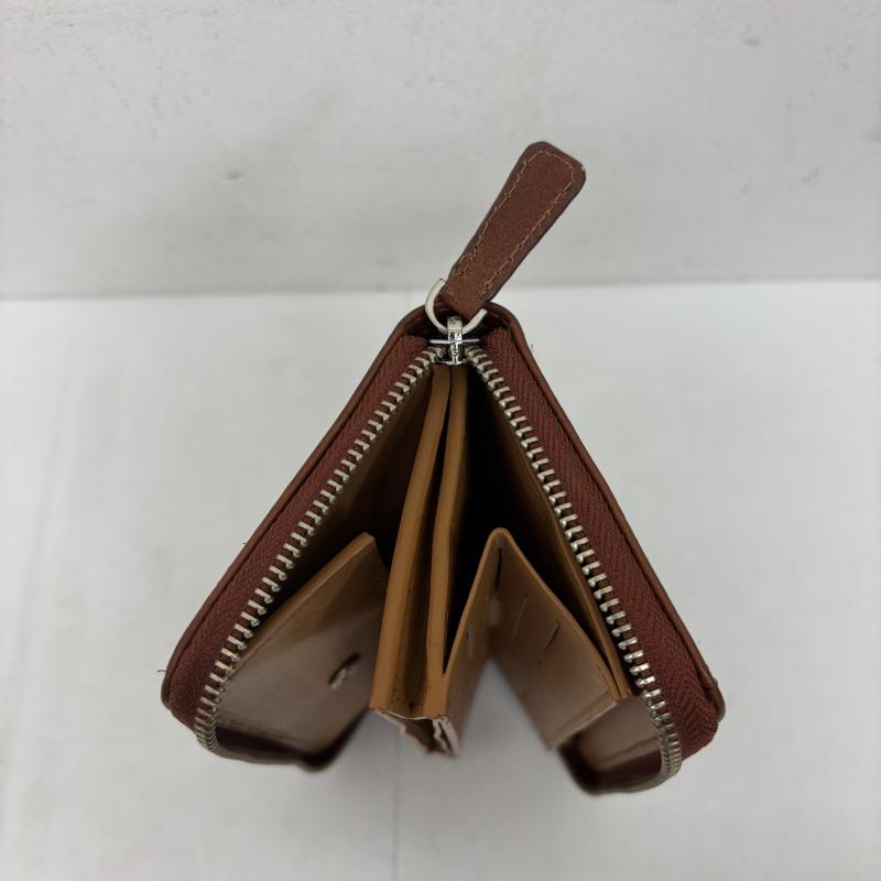 レザー レザー 財布 長財布 長財布 カード ブッテーロ スムースレザー ライトブラウン - メンズ USED 古着 中古 50140873
