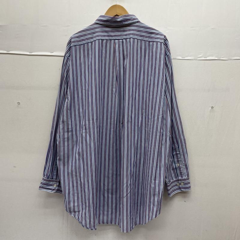 ラルフローレン RALPHLAUREN シャツ、ブラウス 長袖 90s YARMOUTH 長袖 マルチストライプ ボタンダウン シャツ ブラウス サイズ18 34/35 - ストライプ X ロゴ、文字 X 刺繍 X ワンポイント マルチカラー / マルチカラー / multicolor メンズ USED 古着 中古 50140904