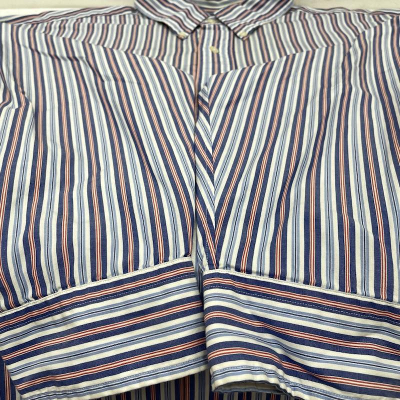 ラルフローレン RALPHLAUREN シャツ、ブラウス 長袖 90s YARMOUTH 長袖 マルチストライプ ボタンダウン シャツ ブラウス サイズ18 34/35 - ストライプ X ロゴ、文字 X 刺繍 X ワンポイント マルチカラー / マルチカラー / multicolor メンズ USED 古着 中古 50140904