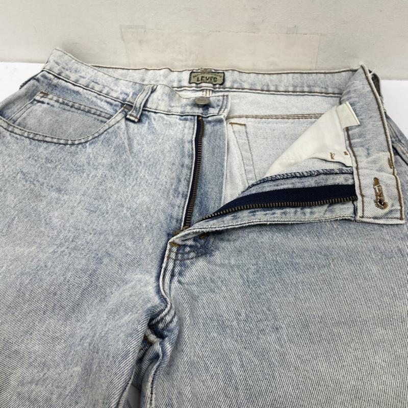 リーバイス Levi s パンツ デニム、ジーンズ 90s 636 シルバータブ ボタン裏 J09 ウォッシュ加工 ストレート デニム パンツ ジーパン ロゴ、文字 インディゴ / インディゴ / Indigo メンズ USED 古着 中古 50140918