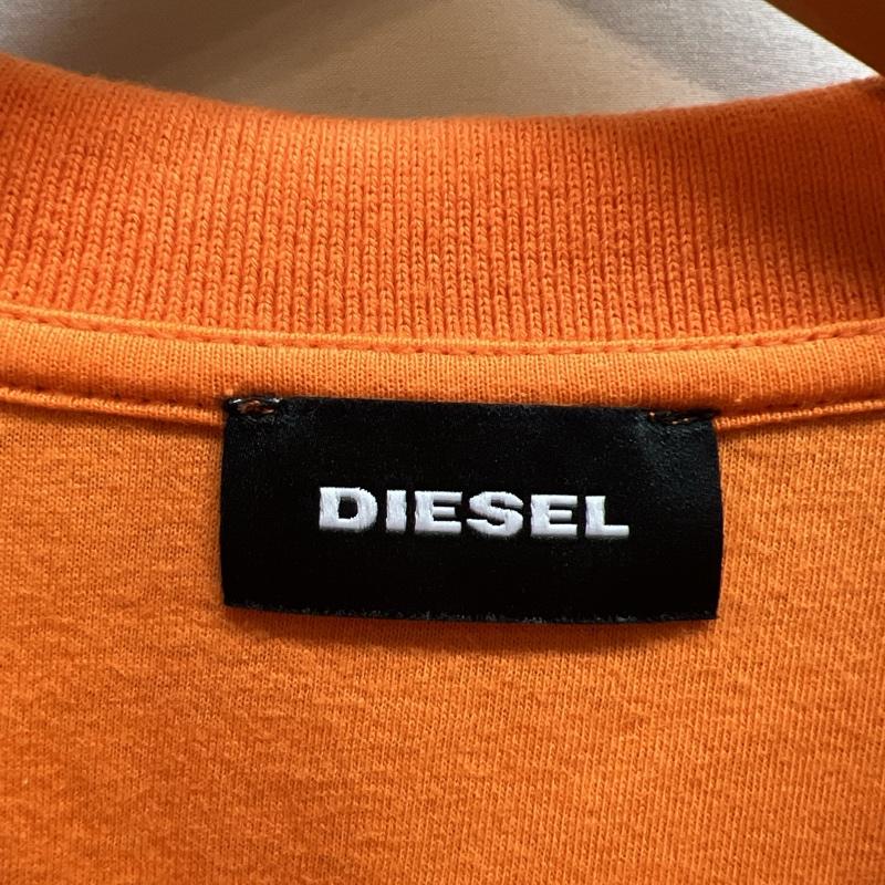 ディーゼル DIESEL ポロシャツ 半袖 ワンポイントロゴ 半袖 ポロシャツ L 橙 / オレンジ / orange X 白 / ホワイト / white X 青 / ブルー / blue メンズ USED 古着 中古 50140962