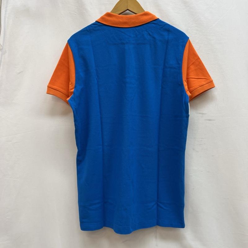 ディーゼル DIESEL ポロシャツ 半袖 ワンポイントロゴ 半袖 ポロシャツ L 橙 / オレンジ / orange X 白 / ホワイト / white X 青 / ブルー / blue メンズ USED 古着 中古 50140962