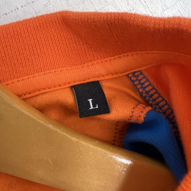 ディーゼル DIESEL ポロシャツ 半袖 ワンポイントロゴ 半袖 ポロシャツ L 橙 / オレンジ / orange X 白 / ホワイト / white X 青 / ブルー / blue メンズ USED 古着 中古 50140962